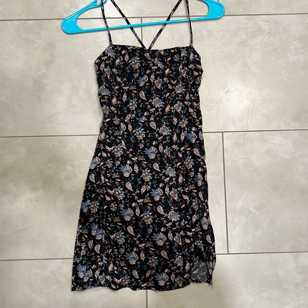 Sunday Soho black floral printed dress
